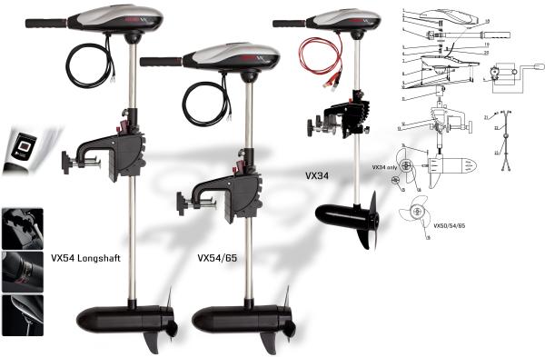 VX 65 electric outboard motor